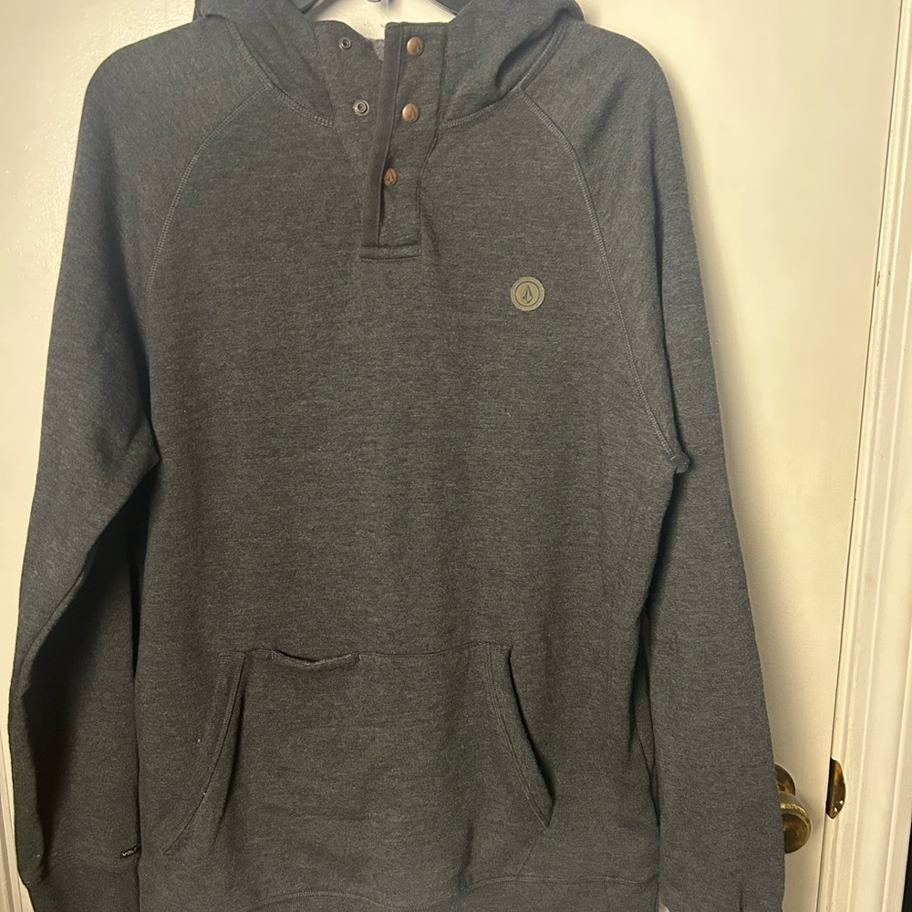 Volcom Charcoal Hoodie Men’s classic fit size lg